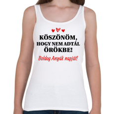 PRINTFASHION Nem adtál örökbe - Női atléta - Fehér
