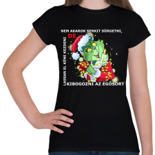 PRINTFASHION Nem akarok senkit sürgetni, de - Női póló - Fekete női póló