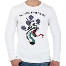 PRINTFASHION Nem az édesed - Férfi hosszú ujjú póló - Fehér férfi póló