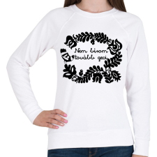 PRINTFASHION Nem bírom tovább geci - Női pulóver - Fehér női pulóver, kardigán