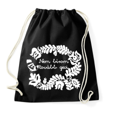 PRINTFASHION Nem bírom tovább geci - Sportzsák, Tornazsák - Fekete tornazsák