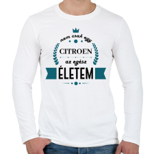 PRINTFASHION Nem csak egy Citroen - Férfi hosszú ujjú póló - Fehér férfi póló