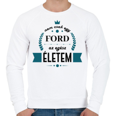 PRINTFASHION Nem csak egy Ford - Férfi pulóver - Fehér