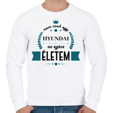 PRINTFASHION Nem csak egy Hyundai - Férfi pulóver - Fehér férfi pulóver, kardigán