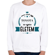 PRINTFASHION Nem csak egy Toyota - Gyerek pulóver - Fehér gyerek pulóver, kardigán