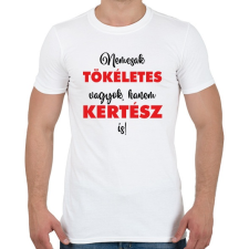 PRINTFASHION Nem csak tökéletes vagyok, hanem kertész is! - Férfi póló - Fehér férfi póló