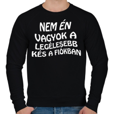 PRINTFASHION Nem én  - Férfi pulóver - Fekete férfi pulóver, kardigán