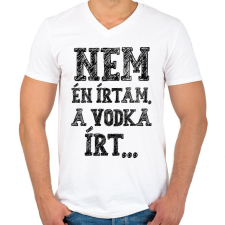 PRINTFASHION Nem én írtam - Telefontok - Férfi V-nyakú póló - Fehér férfi póló