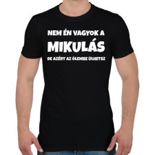PRINTFASHION NEM ÉN VAGYOK A MIKULÁS - Férfi póló - Fekete férfi póló