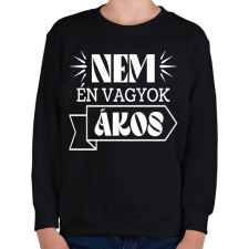 PRINTFASHION Nem én vagyok - Névvel (fehér) - Gyerek pulóver - Fekete gyerek pulóver, kardigán