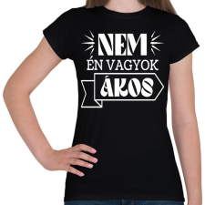 PRINTFASHION Nem én vagyok - Névvel (fehér) - Női póló - Fekete női póló