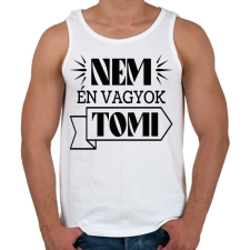 PRINTFASHION Nem én vagyok - Névvel - Férfi atléta - Fehér atléta, trikó