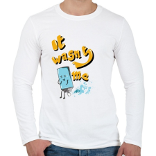 PRINTFASHION Nem én voltam - Férfi hosszú ujjú póló - Fehér férfi póló