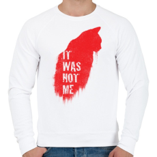 PRINTFASHION Nem én voltam - Férfi pulóver - Fehér