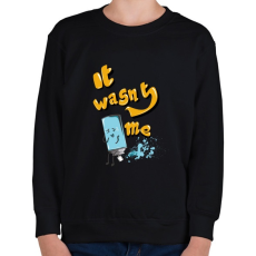 PRINTFASHION Nem én voltam - Gyerek pulóver - Fekete