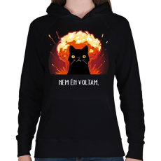 PRINTFASHION Nem én voltam. - Női kapucnis pulóver - Fekete