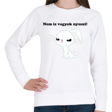 PRINTFASHION Nem is vagyok nyuszi - Női pulóver - Fehér női pulóver, kardigán