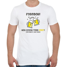 PRINTFASHION Nem iszom több sört, csak annyit, mint eddig - Férfi póló - Fehér