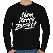 PRINTFASHION nem-kerek-zacskot-paint-white - Férfi pulóver - Fekete férfi pulóver, kardigán