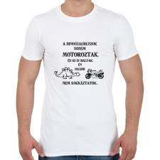 PRINTFASHION nem kockáztatok - Férfi póló - Fehér férfi póló