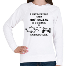 PRINTFASHION nem kockáztatok - Női pulóver - Fehér női pulóver, kardigán