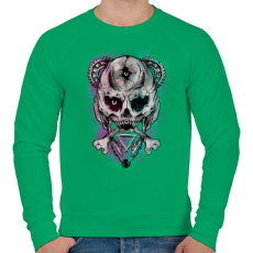 PRINTFASHION Nem Mickey - Férfi pulóver - Zöld