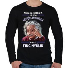 PRINTFASHION Nem mindegy... - Férfi hosszú ujjú póló - Fekete férfi póló