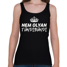 PRINTFASHION NEM OLYAN TÜNDIBÜNDI - Női atléta - Fekete