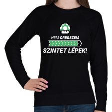PRINTFASHION Nem öregszem! Szintet lépek! - Női pulóver - Fekete női pulóver, kardigán