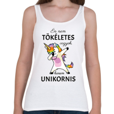 PRINTFASHION Nem tökéletes vagyok - Női atléta - Fehér női trikó