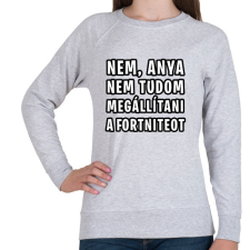 PRINTFASHION Nem tudom megállítani a Fortniteot - Női pulóver - Sport szürke női pulóver, kardigán