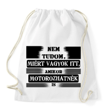 PRINTFASHION nem tudom - Sportzsák, Tornazsák - Fehér tornazsák