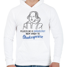 PRINTFASHION Nem vagy te Shakespeare - Férfi kapucnis pulóver - Fehér női pulóver, kardigán
