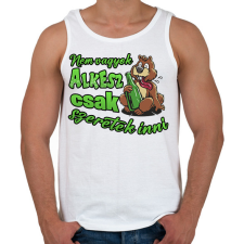 PRINTFASHION Nem vagyok alkesz csak szeretek inni - Férfi atléta - Fehér atléta, trikó