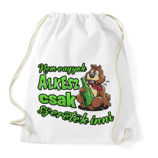 PRINTFASHION Nem vagyok alkesz csak szeretek inni - Sportzsák, Tornazsák - Fehér tornazsák