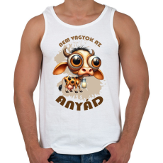 PRINTFASHION Nem vagyok az anyád - Férfi atléta - Fehér