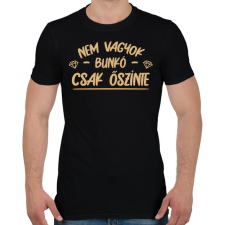 PRINTFASHION Nem vagyok bunkó - Férfi póló - Fekete férfi póló