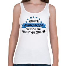 PRINTFASHION Nem vagyok főnökösködő - Női atléta - Fehér női trikó
