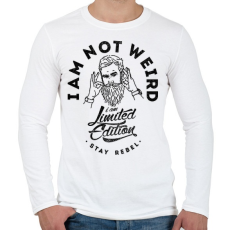 PRINTFASHION Nem vagyok furcsa - Férfi hosszú ujjú póló - Fehér