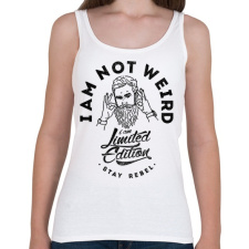 PRINTFASHION Nem vagyok furcsa - Női atléta - Fehér női trikó