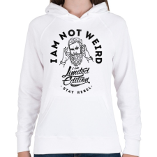 PRINTFASHION Nem vagyok furcsa - Női kapucnis pulóver - Fehér női pulóver, kardigán