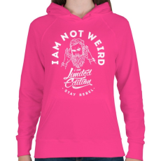 PRINTFASHION Nem vagyok furcsa - Női kapucnis pulóver - Fukszia