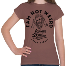 PRINTFASHION Nem vagyok furcsa - Női póló - Mogyoróbarna női póló