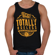 PRINTFASHION Nem vagyok haszontalan - Férfi atléta - Fekete atléta, trikó