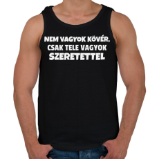 PRINTFASHION Nem vagyok kövér - Férfi atléta - Fekete