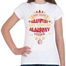 PRINTFASHION Nem vagyok krampusz - Női póló - Fehér női póló