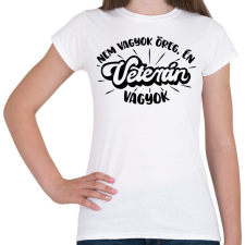 PRINTFASHION Nem vagyok öreg, én VETERÁN vagyok - Női póló - Fehér női póló