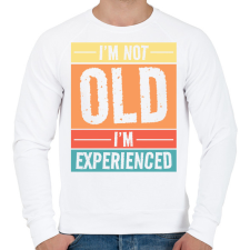 PRINTFASHION Nem vagyok öreg - Férfi pulóver - Fehér férfi pulóver, kardigán