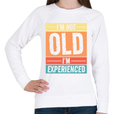 PRINTFASHION Nem vagyok öreg - Női pulóver - Fehér női pulóver, kardigán