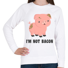 PRINTFASHION Nem vagyok szalonna - Női pulóver - Fehér